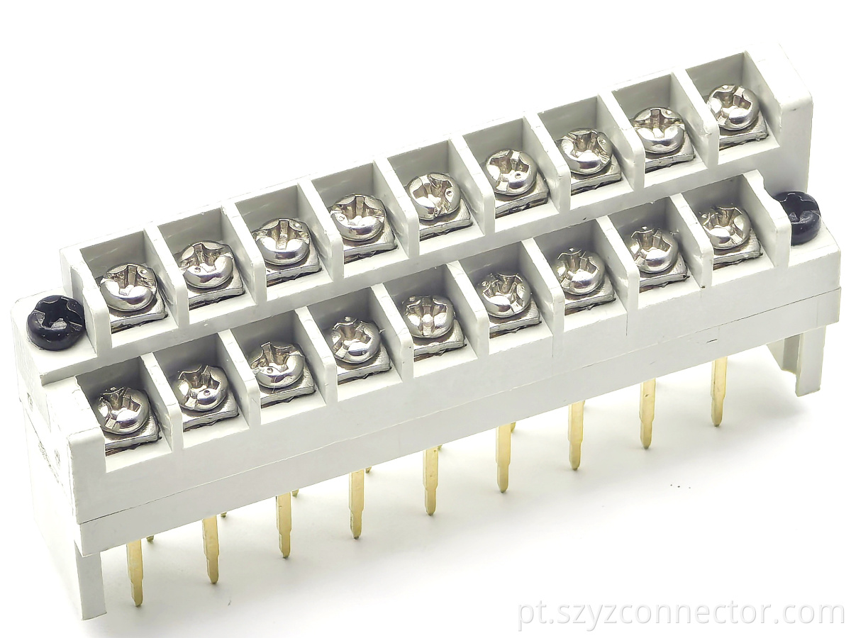 Blocos terminais de barreira de 7,62 mm 18p 7.62mm barrier terminal blocks 18p